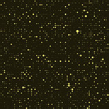Glossy halftone rounds. Stylized stars in the night sky. Background seamless texture. Vector illustration.