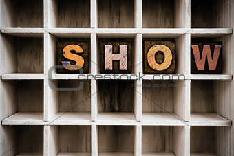 Show Concept Wooden Letterpress Type in Drawer