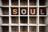 Soul Concept Wooden Letterpress Type in Drawer