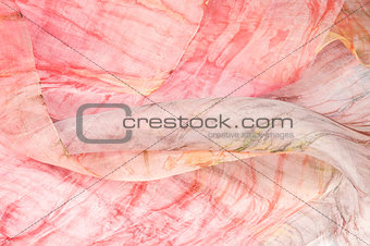 Delicate silk fabric