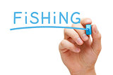 Fishing Blue Marker