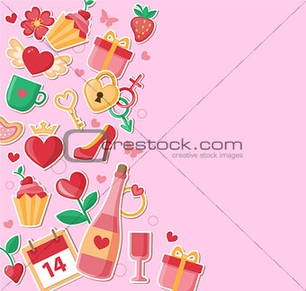 Decorative background for Valentine's day