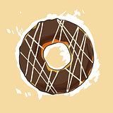 Sweet donut illustration