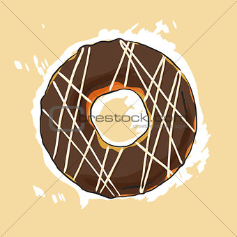 Sweet donut illustration