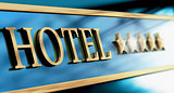 Five Stars Luxury Hotel Sign or Header