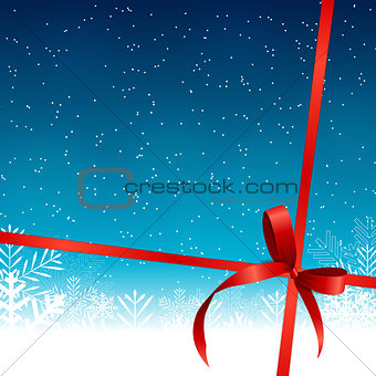 Abstract Beauty Christmas and New Year Background with Snow
