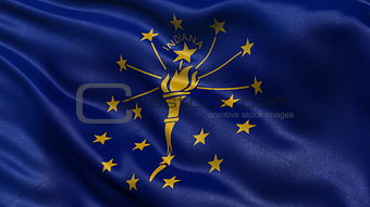 US state flag of Indiana