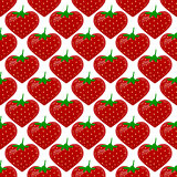 Seamless pattern with strawberry