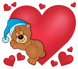 Bear with heart theme image 1