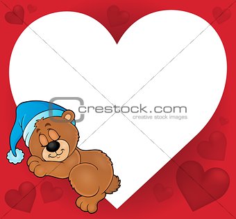 Bear with heart theme image 2