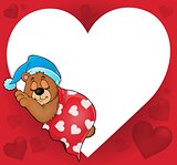 Bear with heart theme image 4