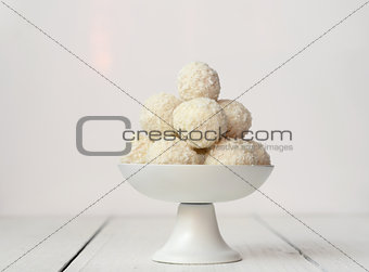 Coconut snowball truffles