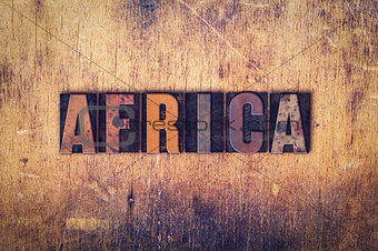 Africa Concept Wooden Letterpress Type