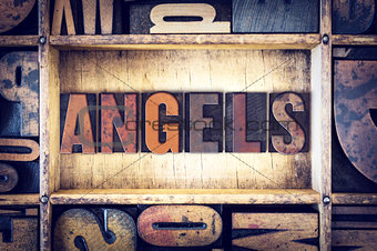 Angels Concept Letterpress Type