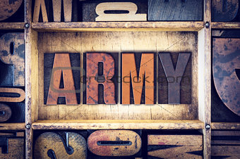 Army Concept Letterpress Type