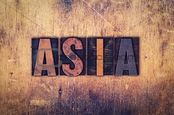Asia Concept Wooden Letterpress Type