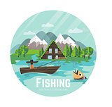 Outdoor recreation and fisherman