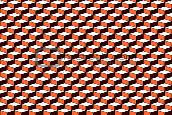 Seamless pattern with 3D optical effect.