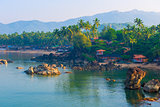 Shooting Palolem Beach in South Goa from the cliff