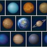 Solar system planets seamless