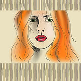 orange haired girl