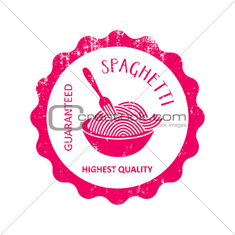 Highest quality spaghetti rubber stamp