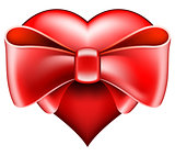 Heart with big bow