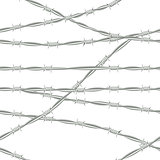 Barbed wire. Seamless background barbed wire