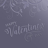 Floral Valentines Day background 
