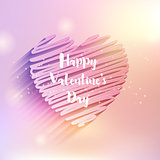 Scribble heart Valentine's Day design 