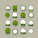 Set of labels for your design
