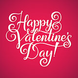Happy Valentine's Day lettering background