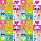 Gift wrapping paper background for kids