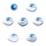 Weather Forecast Icons Set, Moon Version