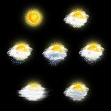 Weather Forecast Icons Set, Sun Version