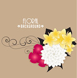 Vector floral background
