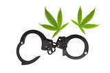 Marijuana and handcuffs.