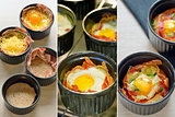 Breakfast cups egg with bacon