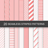 Vector seamless striped patterns