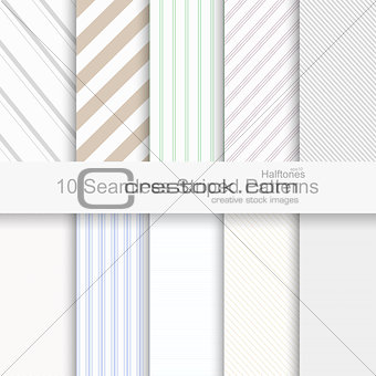 10 Seamless striped patterns