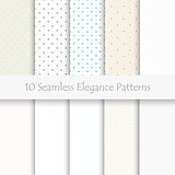 Set of seamless geometric pattern.