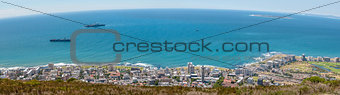 Panorama of Sea Point and Robben Island