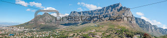 Panorama of Table Mountain and part of Cape Town