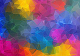 Abstract 2D geometric colorful background