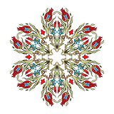 Antique ottoman turkish pattern vector design ten