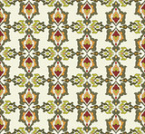Antique ottoman turkish pattern vector design thirty two