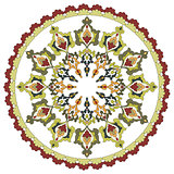 Antique ottoman turkish pattern vector design twenty eight