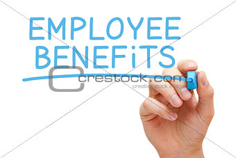 Employee Benefits Blue Marker