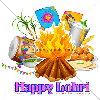 Happy Lohri background