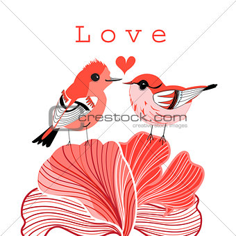 graphic love birds